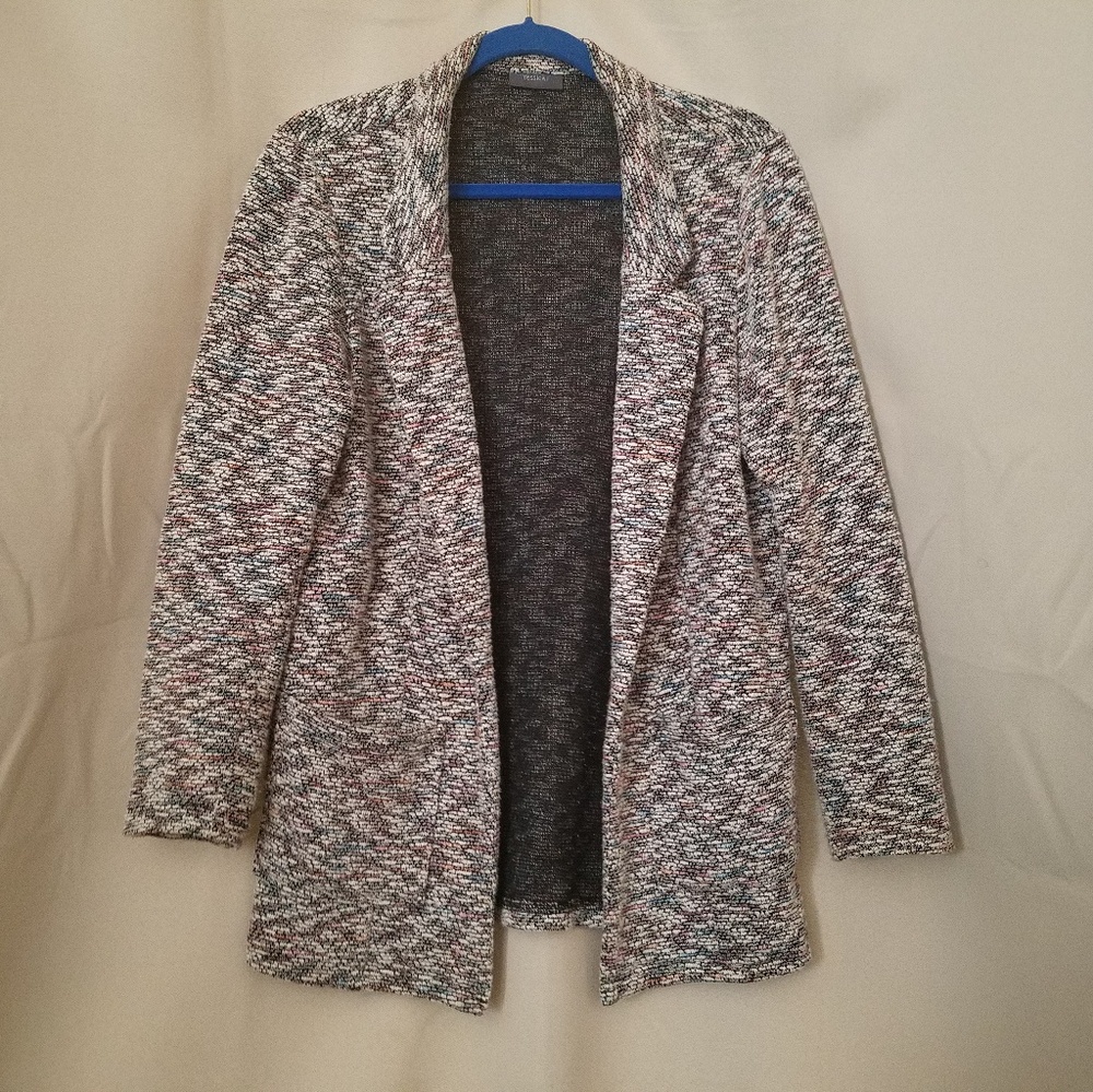 Multicolored sweater blazer